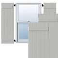 White Composite Board-n-Batten Shutters (Per Pair) J180