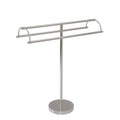 Satin Nickel Double Arm Towel Stand E41168