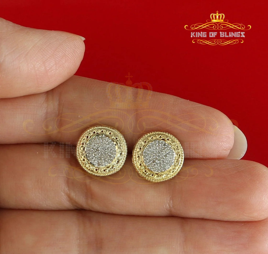 925 Sterling Silver Diamond Stud Earrings U103