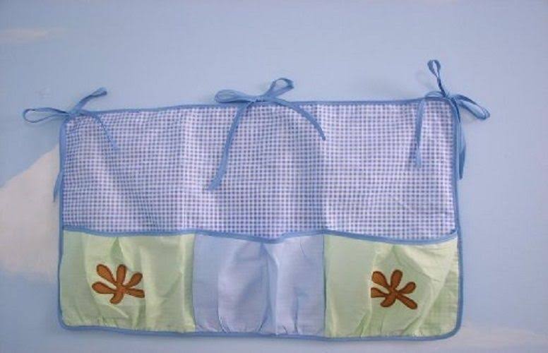 Dolphins Baby Crib Nursery Bedding Set 13 Pcs with Diaper Bag G67851