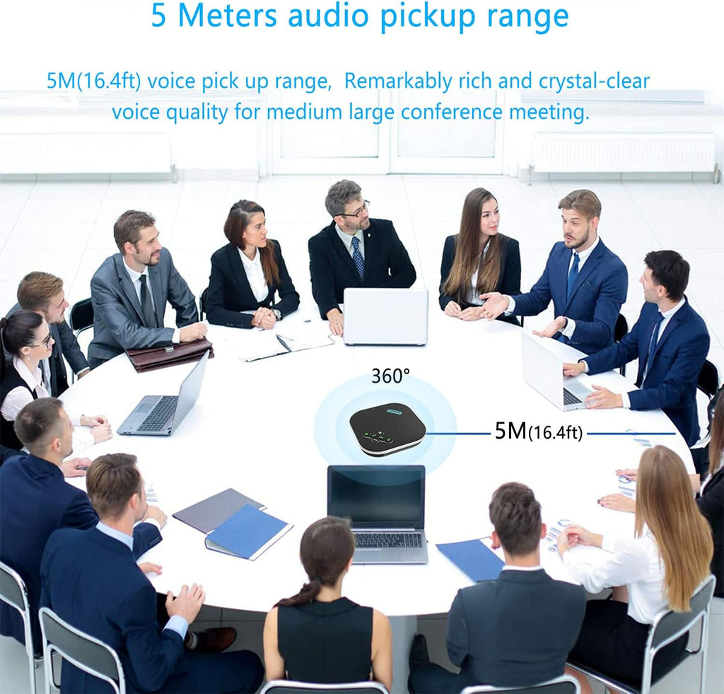 Bluetooth Speakerphone Conference Microphone with Daisy Chain Wireless Speakers Z368