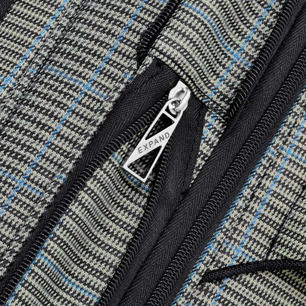 Grey Sapphire Plaid Expandable Spinner T345669
