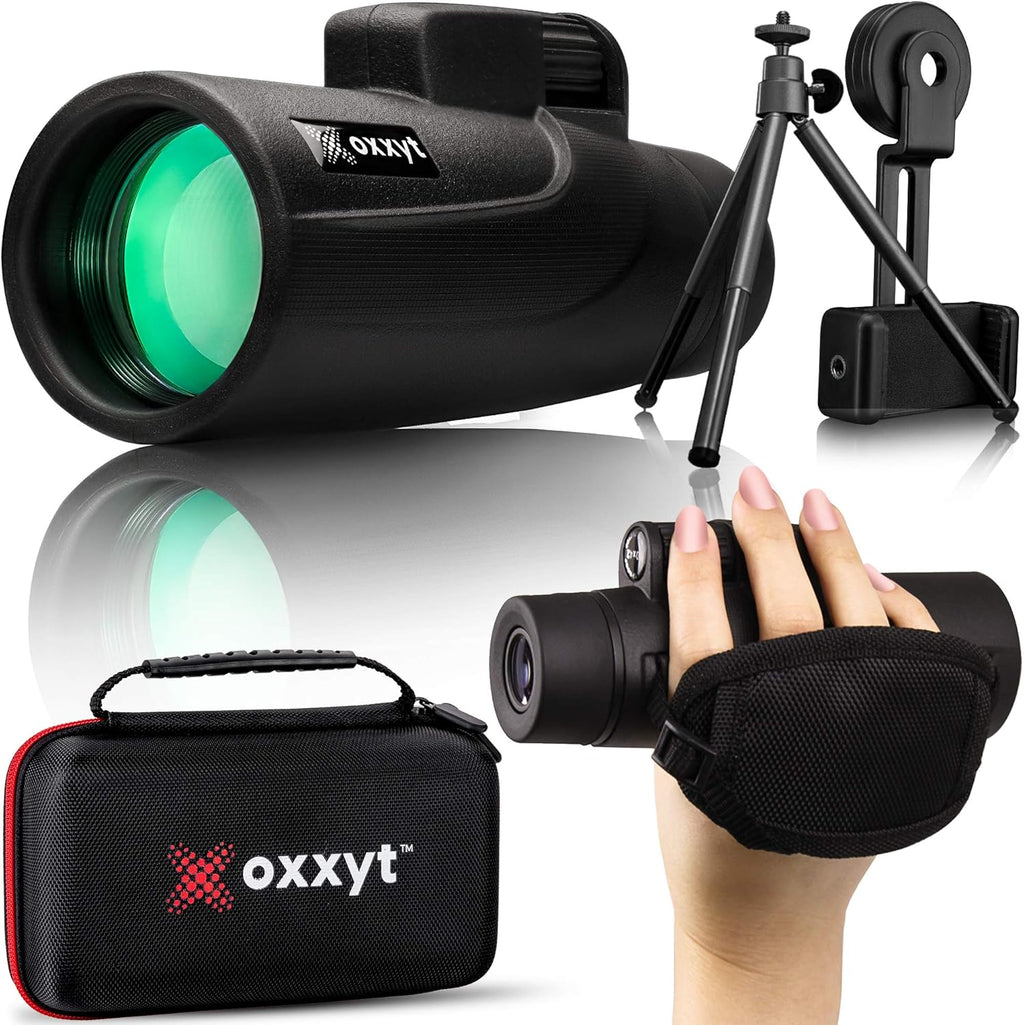 Monocular Telescope 12X50 with EVA Case, BAK4 Prism, FMC Lens, Phone Holder, Tripod V372050