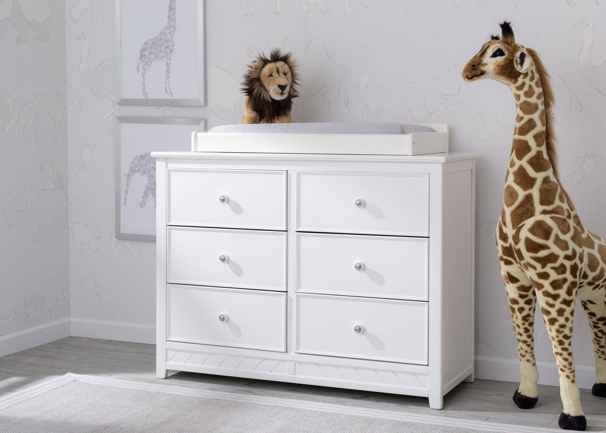 6 Drawer White Dresser P57858