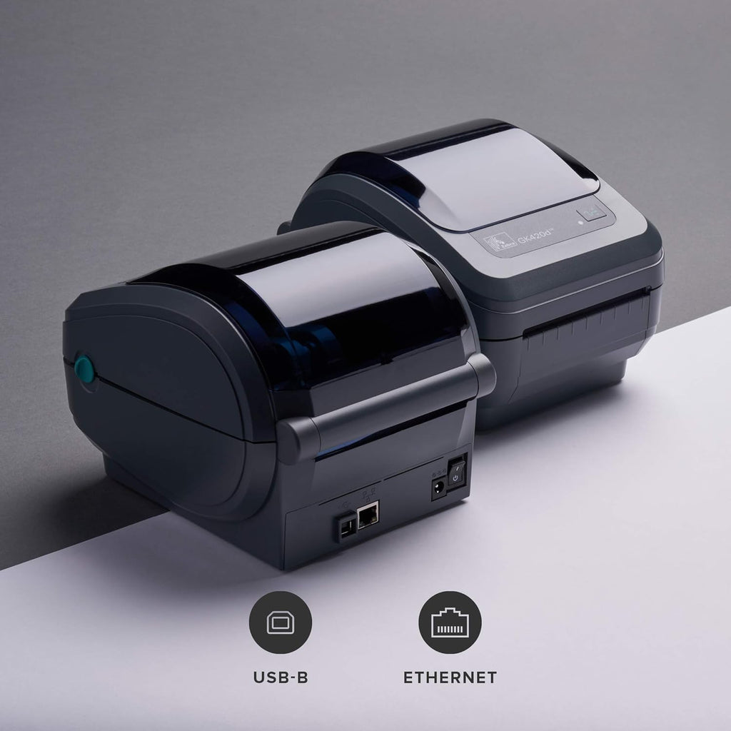 Direct Thermal Desktop Printer with USB and Ethernet Connectivity Q883170