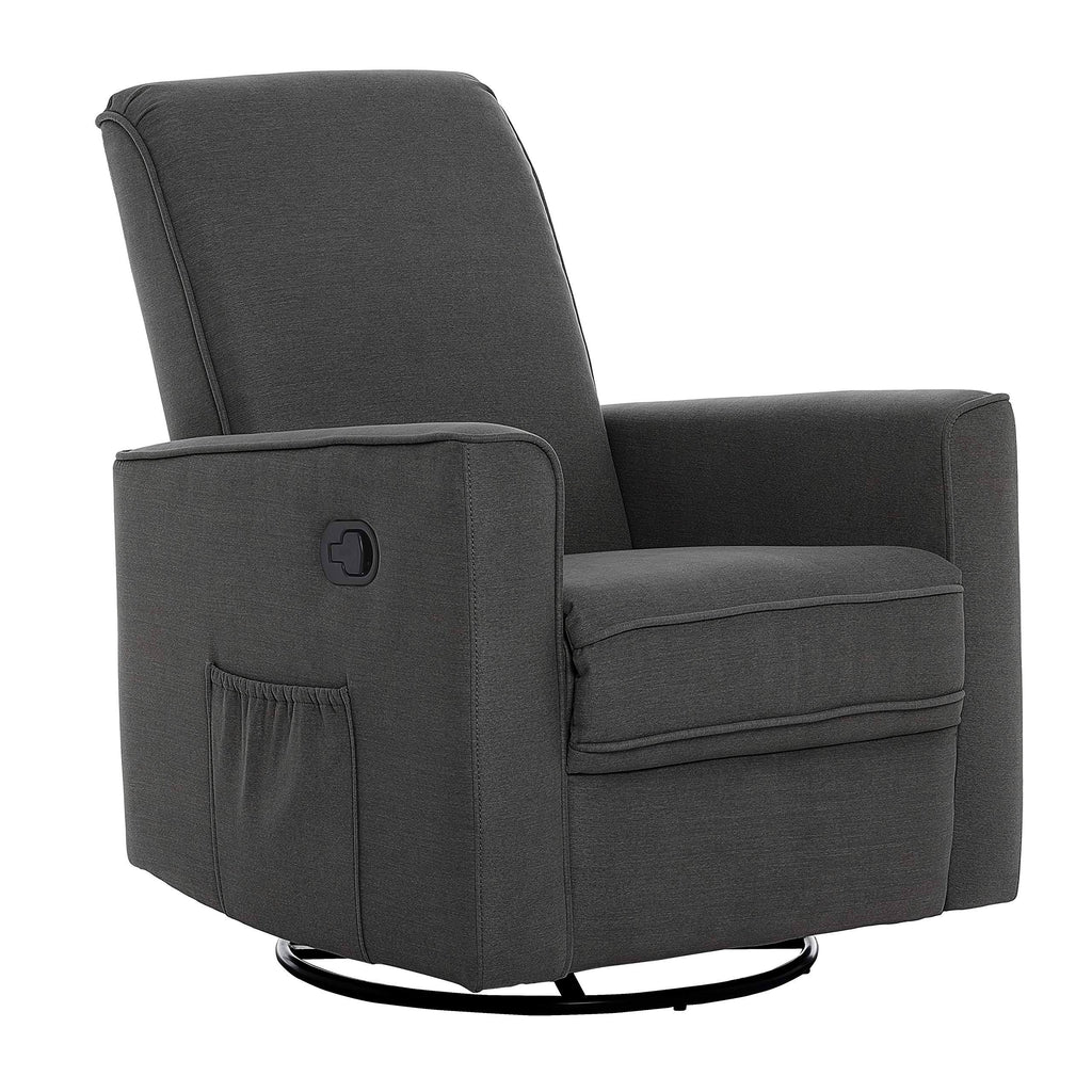 Rustic Grey Glider Recliner and Rocker R46367