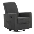 Rustic Grey Glider Recliner and Rocker R46367
