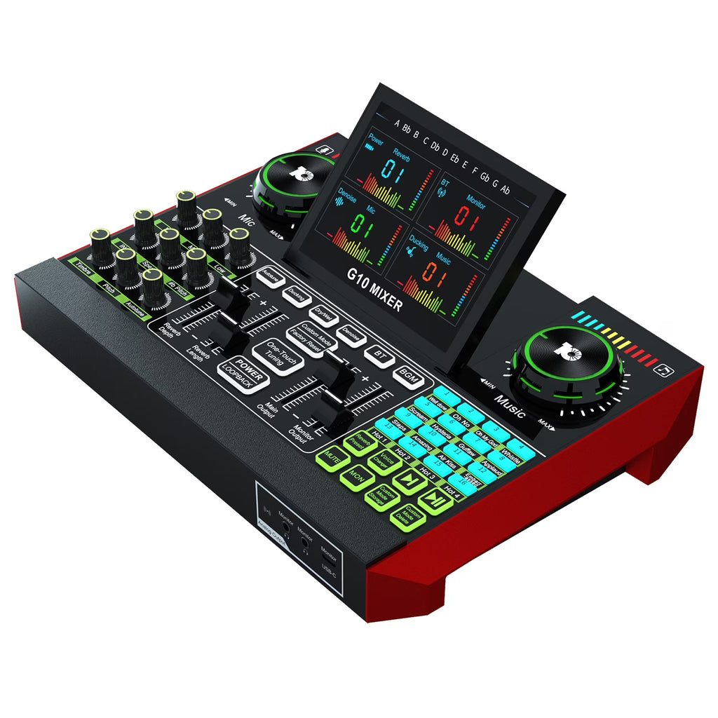 USB Audio Interface with Mixer & Vocal Effects F94512