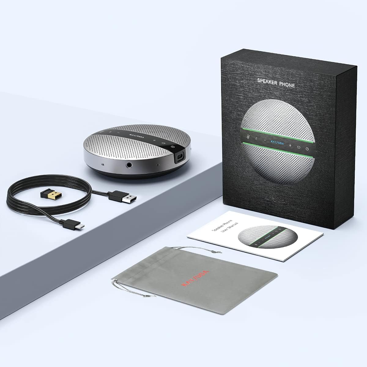 Bluetooth Speakerphone with 6 Microphones, 18H Call Time, Bluetooth 5.0 U6514