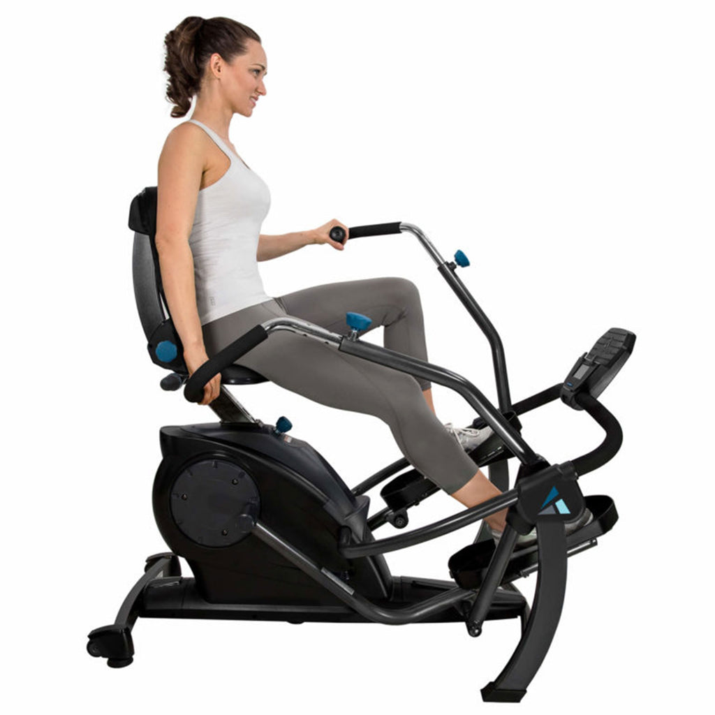 Recumbent Cross Trainer and Cardio Elliptical, Black P382