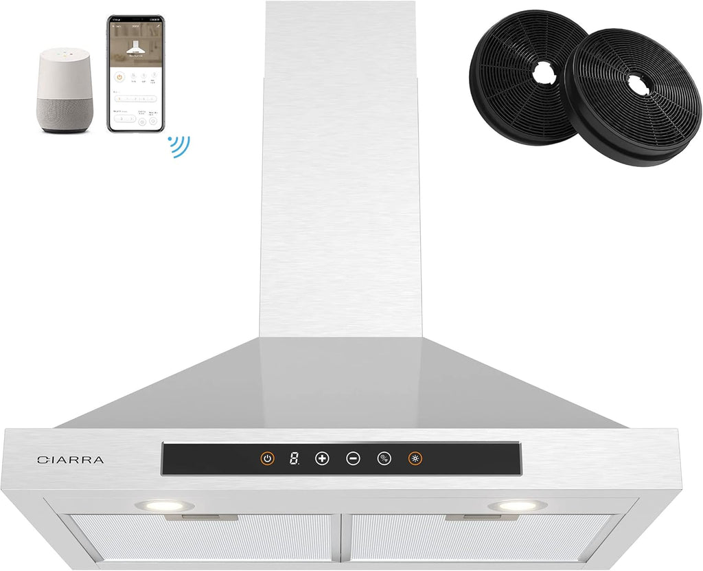 30 inch 450 CFM Stainless Steel Wall Mount Range Hood Vent B274