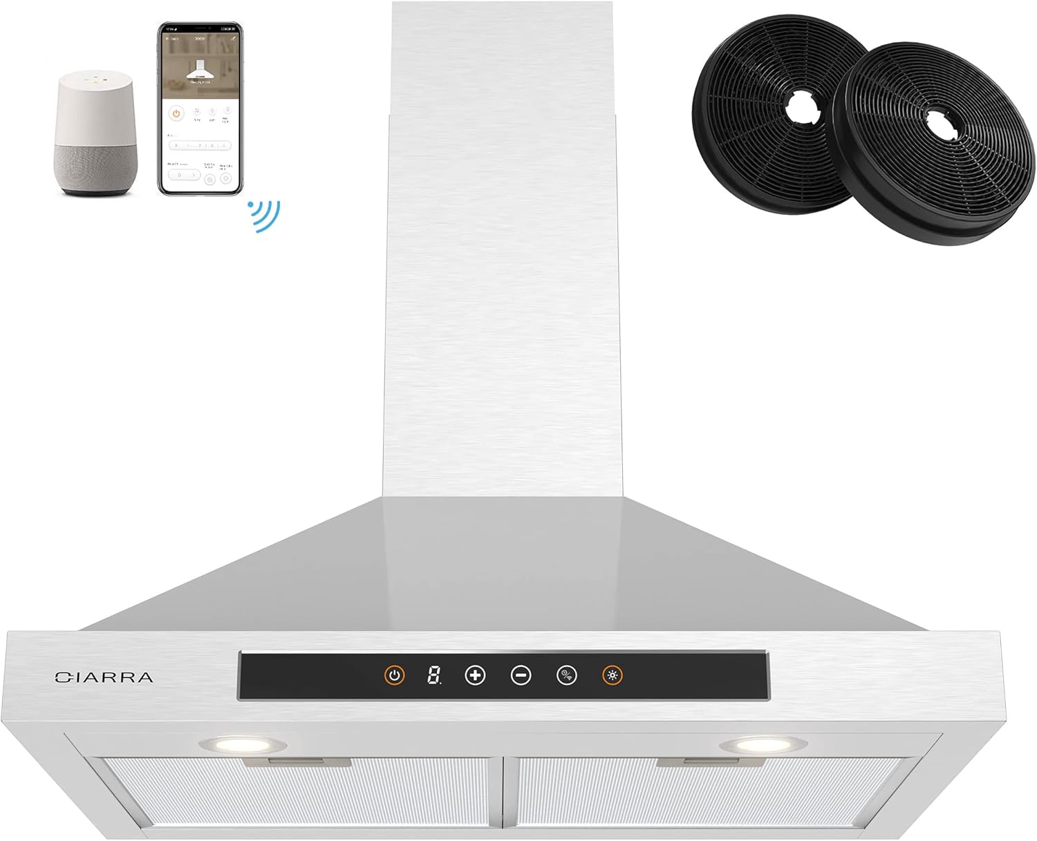 30 inch 450 CFM Stainless Steel Wall Mount Range Hood Vent B274