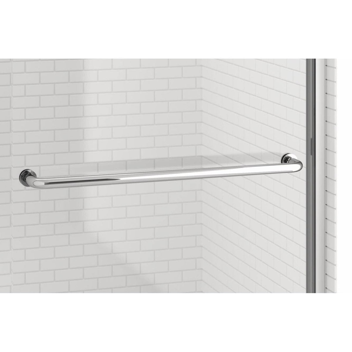 Sliding Frameless Shower Door with Oil Rubbed Bronze Z949