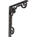 Wrought Iron Bracket Antiqued Warm Silver Z2490