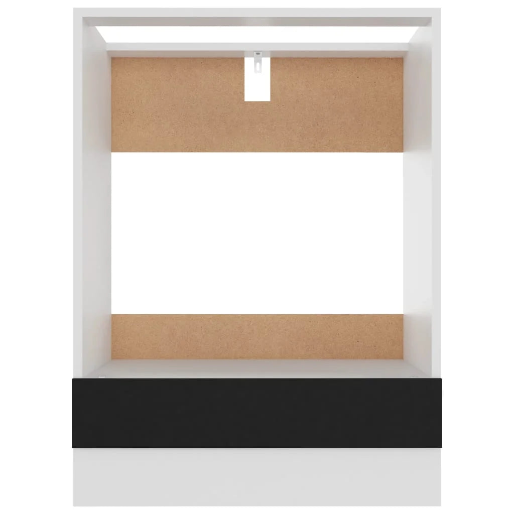 Black Engineered Wood Oven Cabinet C454