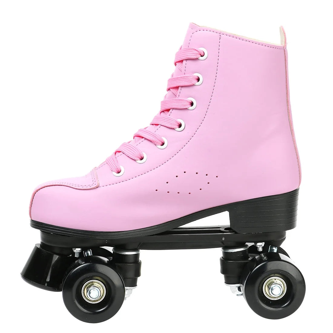 Pink High Top Roller Skates with Shoes Bag T9776