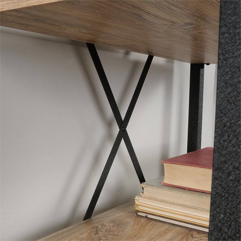 Milled Mesquite Finish Bookcase with Doors L610891
