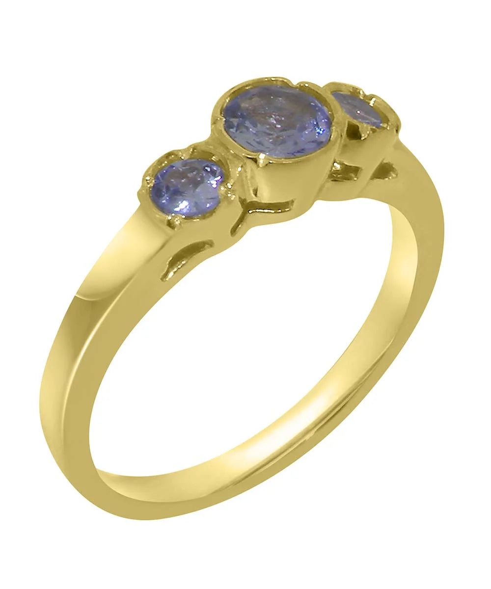 18k Yellow Gold Tanzanite Womens Ring A79357