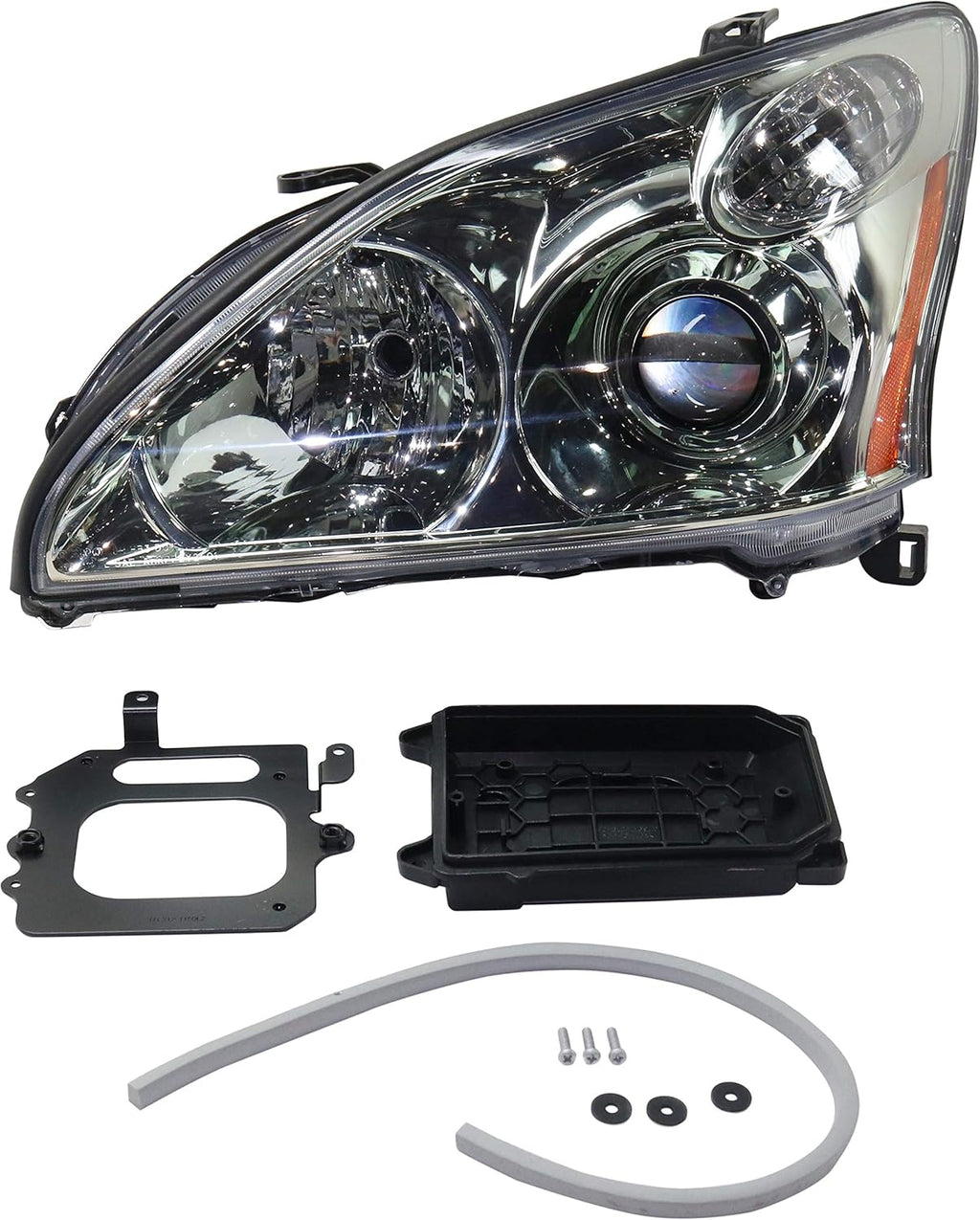Headlight Lens and Housing Set of 2 for 2004-2006 Lexus RX330 HID D1684