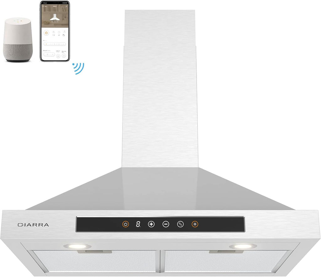 30 inch 450 CFM Stainless Steel Wall Mount Range Hood Vent B274
