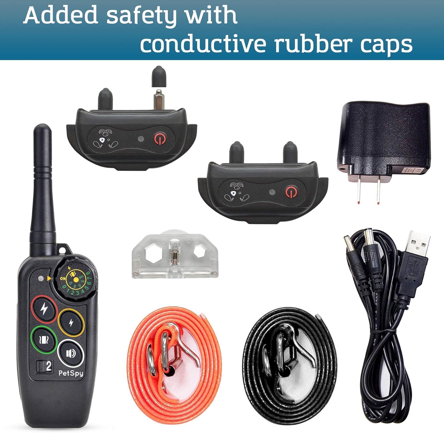 Waterproof Remote Training E-Collars for 2 Dogs W33950