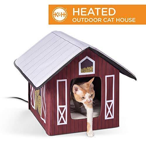 Outdoor Heated Kitty House Cat Shelter N5829