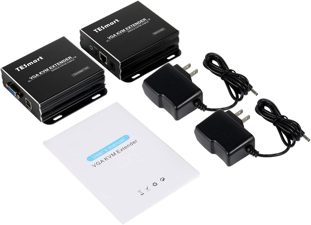 1080P 60Hz USB VGA KVM Extender Over Cat5e Cat6 Ethernet Cable C905788