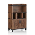 Distressed Walnut Multi-Storage Buffet W741