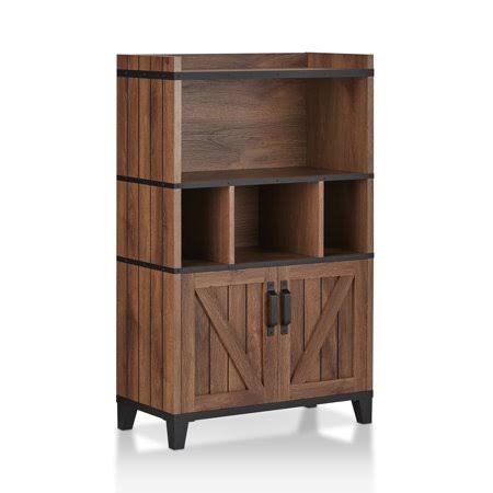 Distressed Walnut Multi-Storage Buffet W741