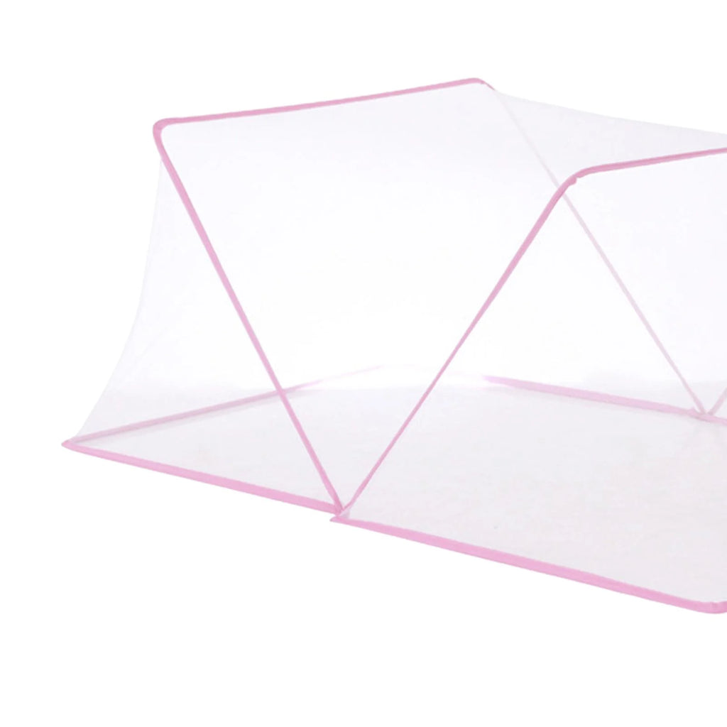 Pink Foldable Bed Canopy 190x100x80cm D7236