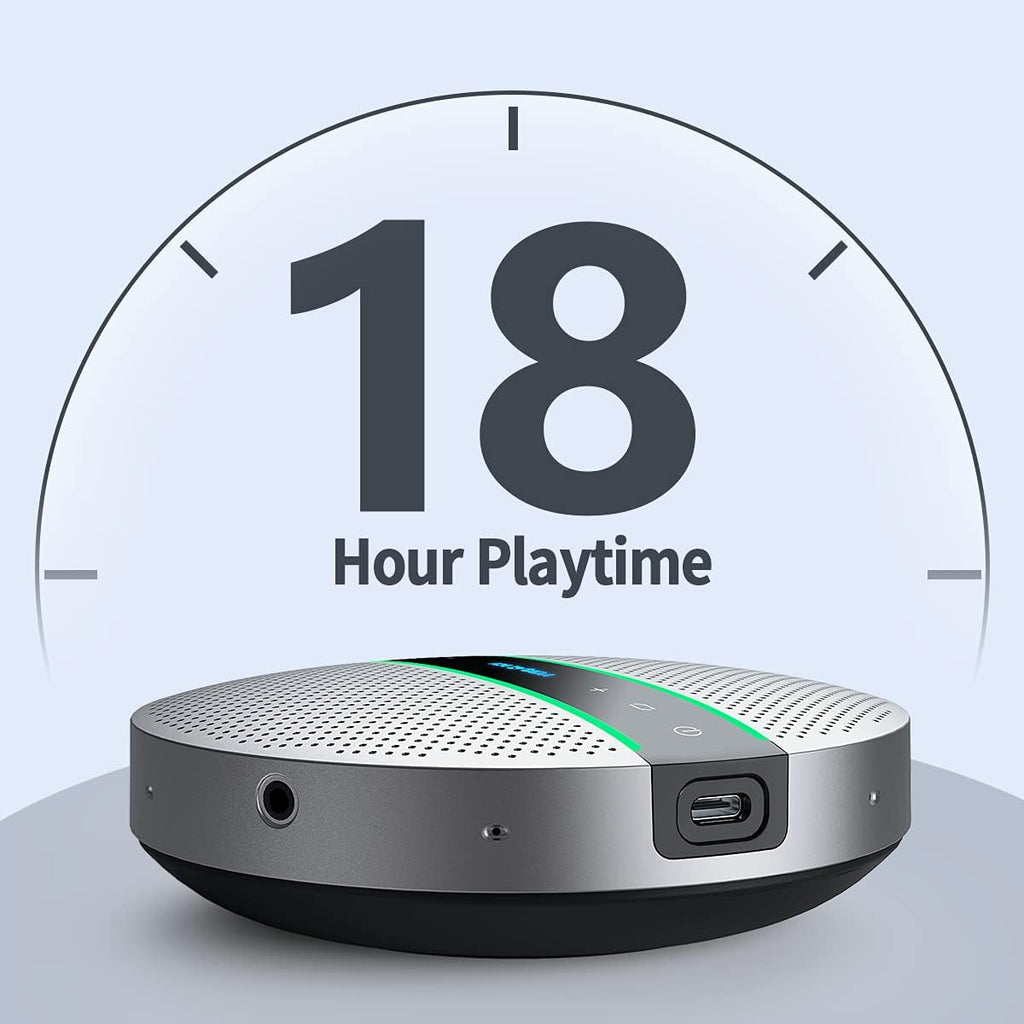 Bluetooth Speakerphone with 6 Microphones, 18H Call Time, Bluetooth 5.0 U6514