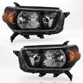 Black Housing Headlights Assembly Pair D6439