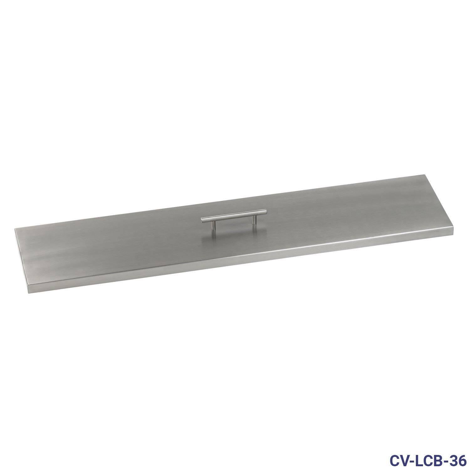 Stainless Steel Cover for 36x22 x 6x22 Linear Drop-in Fire Pit Pan C542181