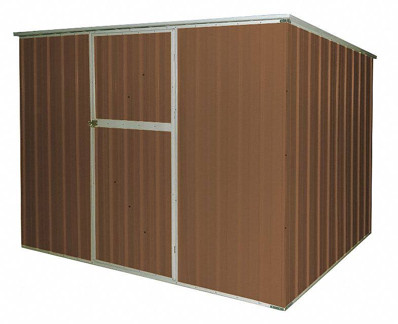 13X104 Slope Roof Storage Shed, 6ft x 8Ft, Brown J789