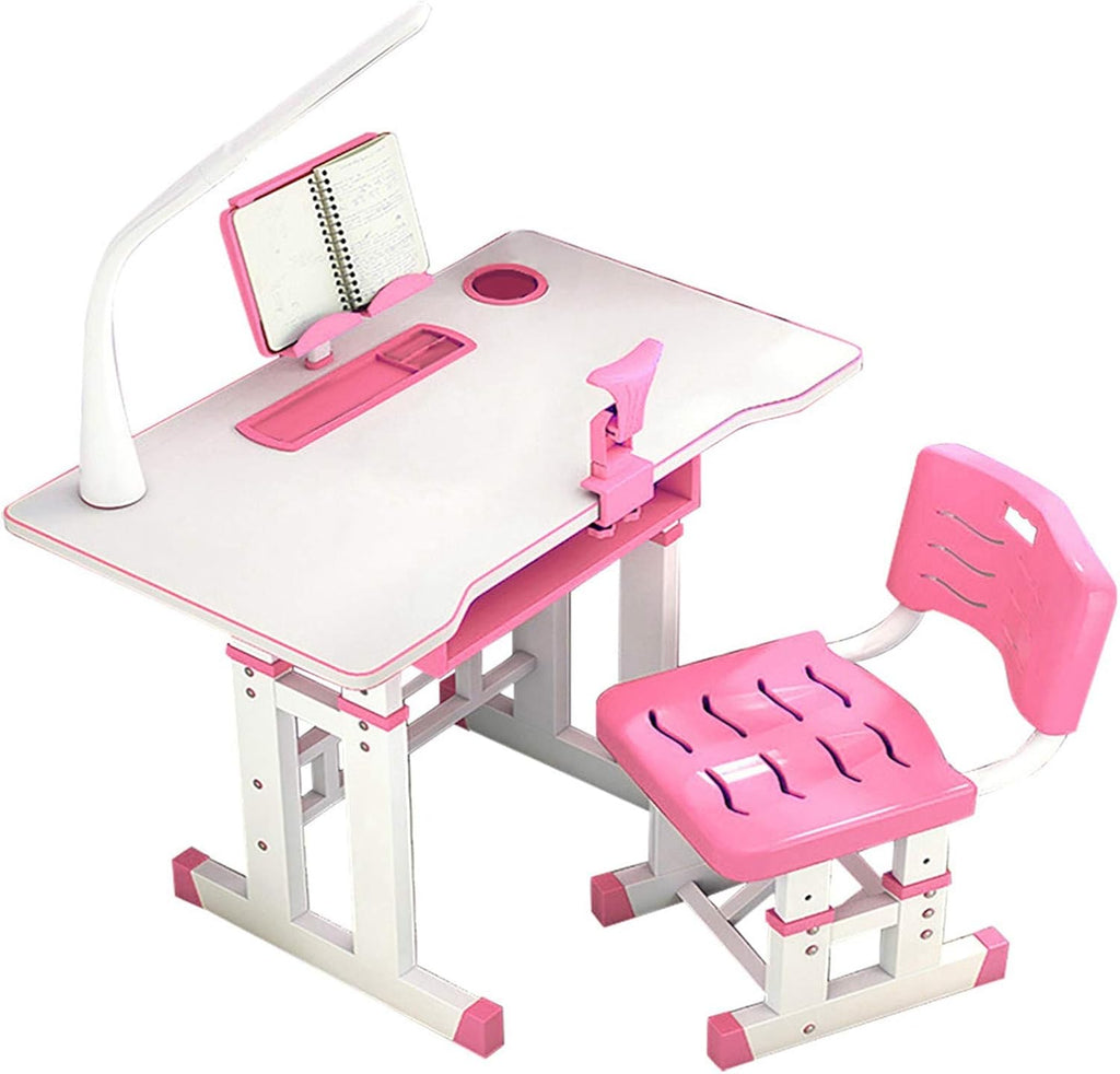 Blue Adjustable Kids Desk and Chair Set L505