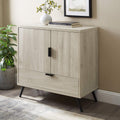60 Inch Slate Grey Wood TV Stand with Cabinet Doors and Drawers P176401