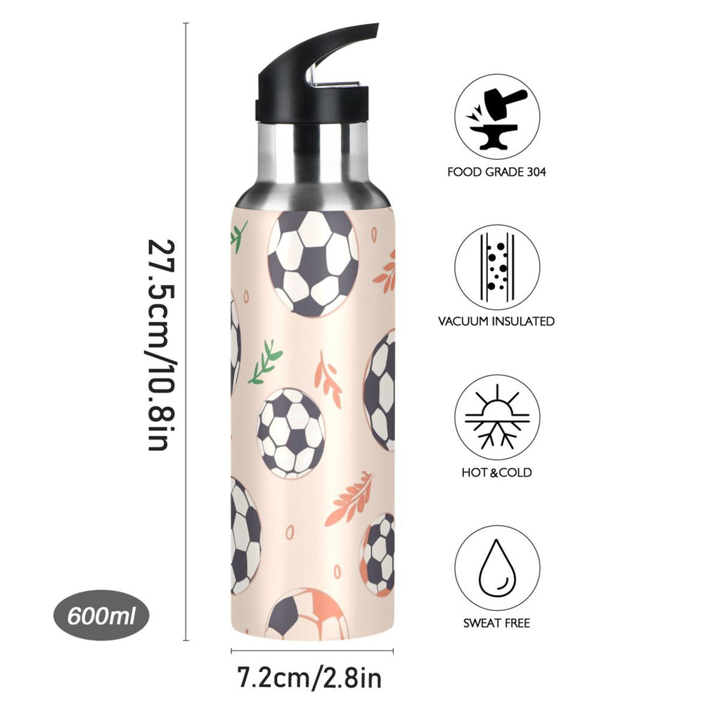 Insulated Stainless Steel Water Bottle with Straw Lid 20 oz D840568