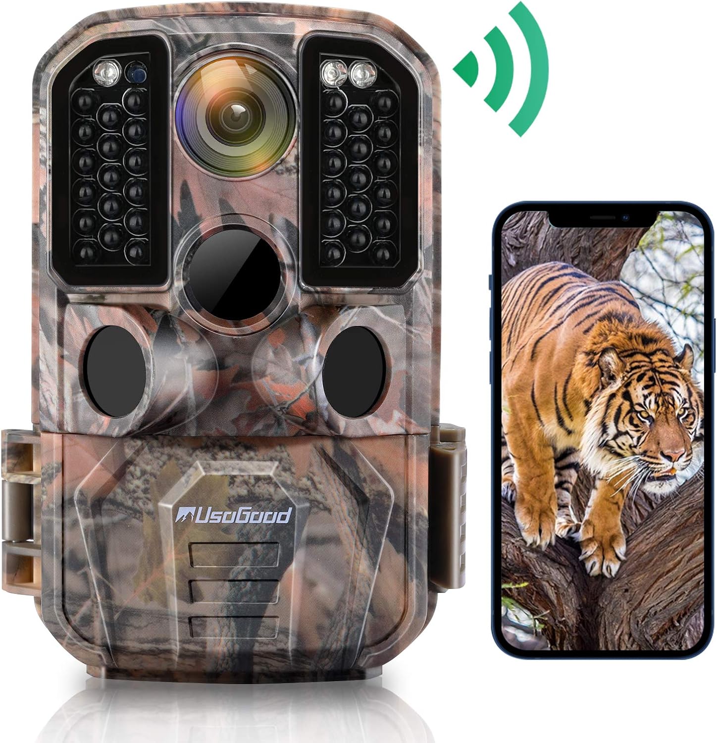 24MP 1296P WiFi Trail Camera with IR Night Vision Motion Activated Waterproof P263618