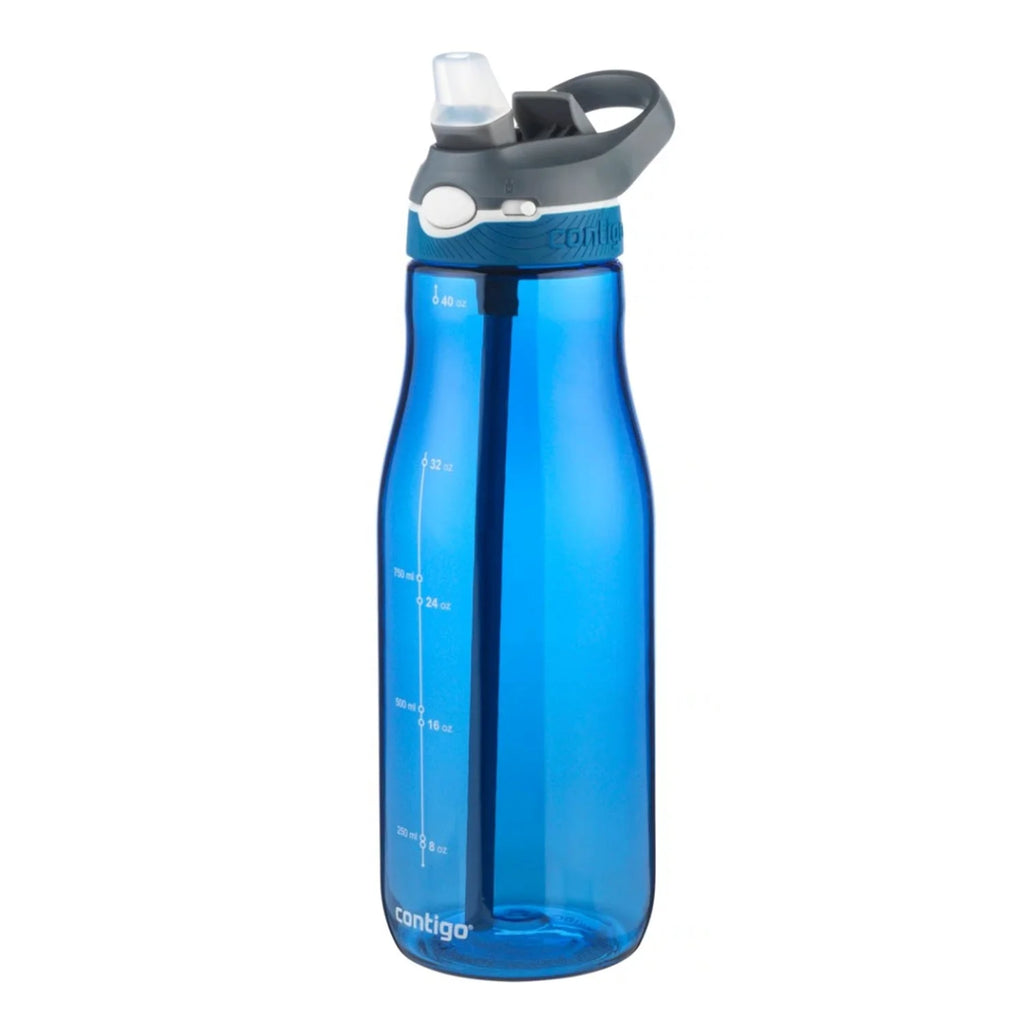 Blue 1.2 Liter Water Bottle with Straw B39197