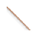 18 inch .5mm Rose Gold Baby Rope Chain with Spring Ring Clasp I799502