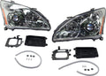 Headlight Lens and Housing Set of 2 for 2004-2006 Lexus RX330 HID D1684