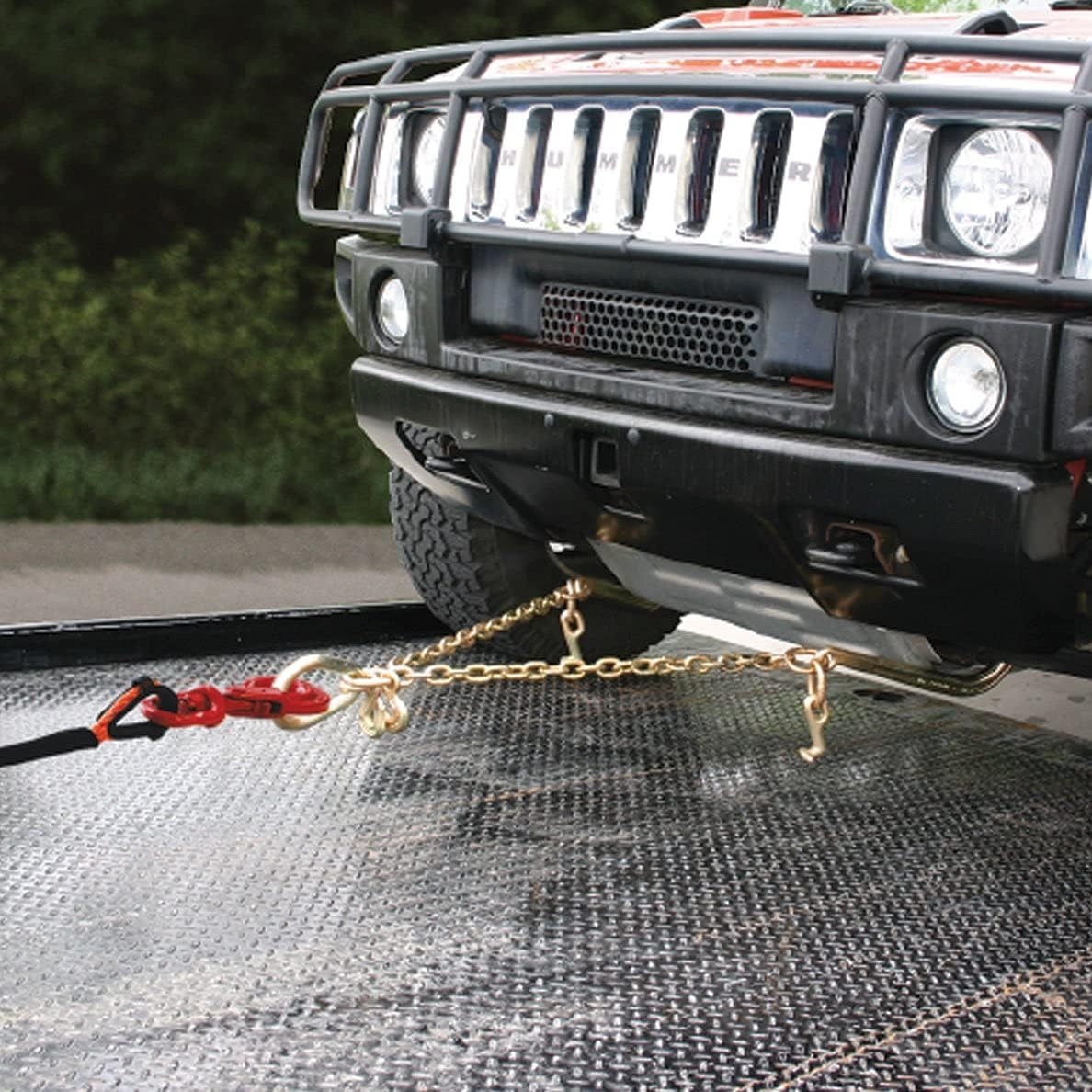 Towing Chain Bridle with 8 Inch J Hooks, Grade 70 Chain, 40 Inches Long, 4,700 Pound Safe Working Load T7126