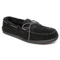 Black Sheepskin Hardsole Moccasin A48741