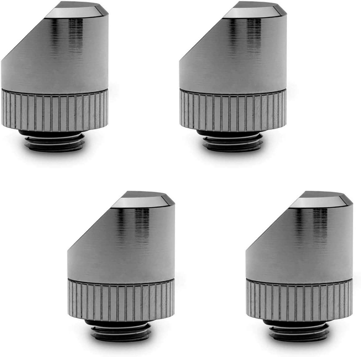 45 Degree Angled Rotary Fitting, Black Nickel, 4-Pack H25443