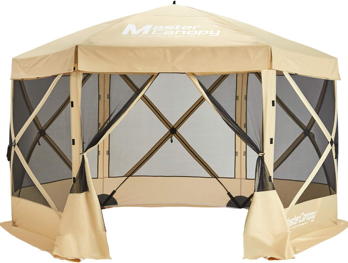 Forest Green 6 Sides Screen House Camping Tent A6202