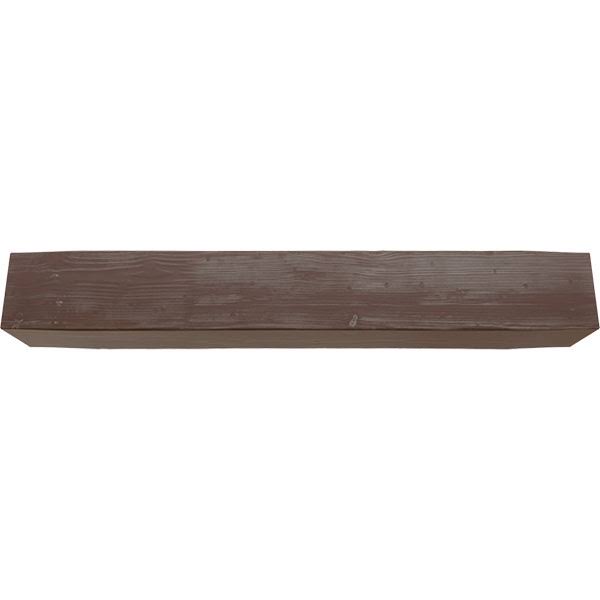 Sandblasted Faux Wood Fireplace Mantel, Aged Pecan P408