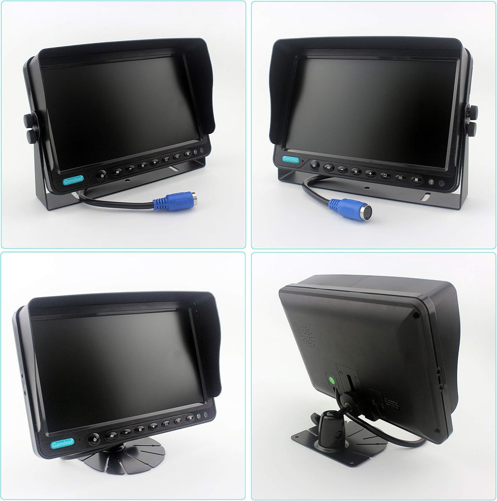 9 inch Quad Split Screen Backup Camera Monitor Kit J107