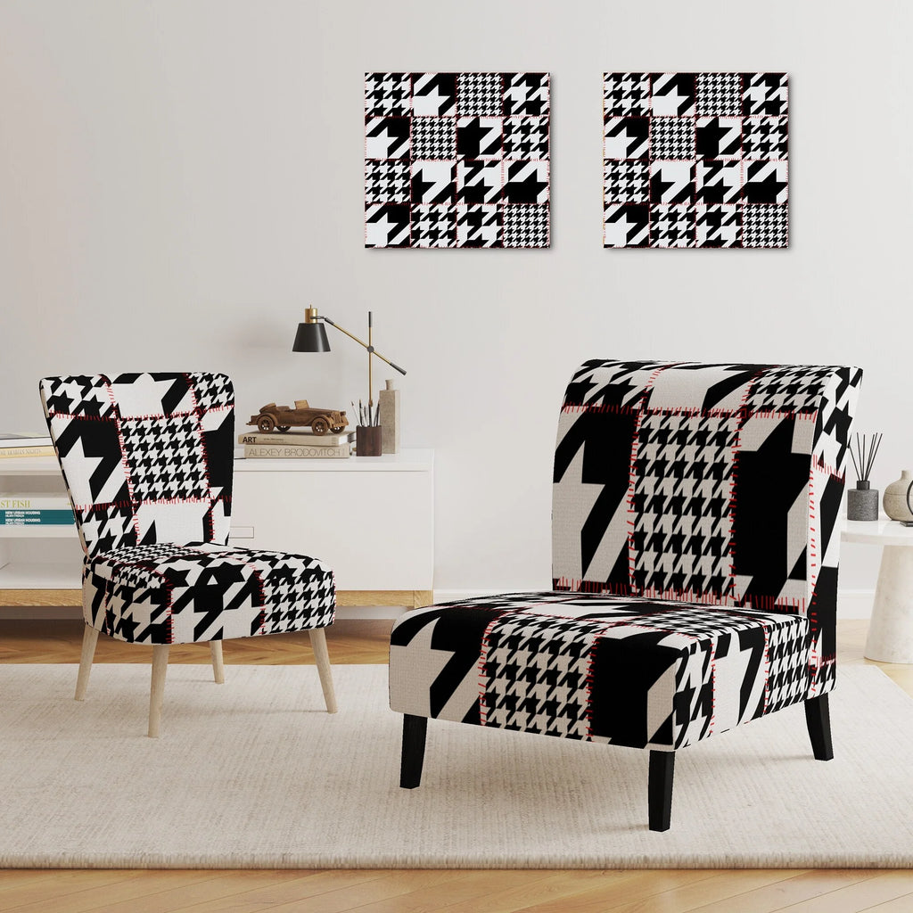 Upholstered Mid-Century Accent Chair Q567