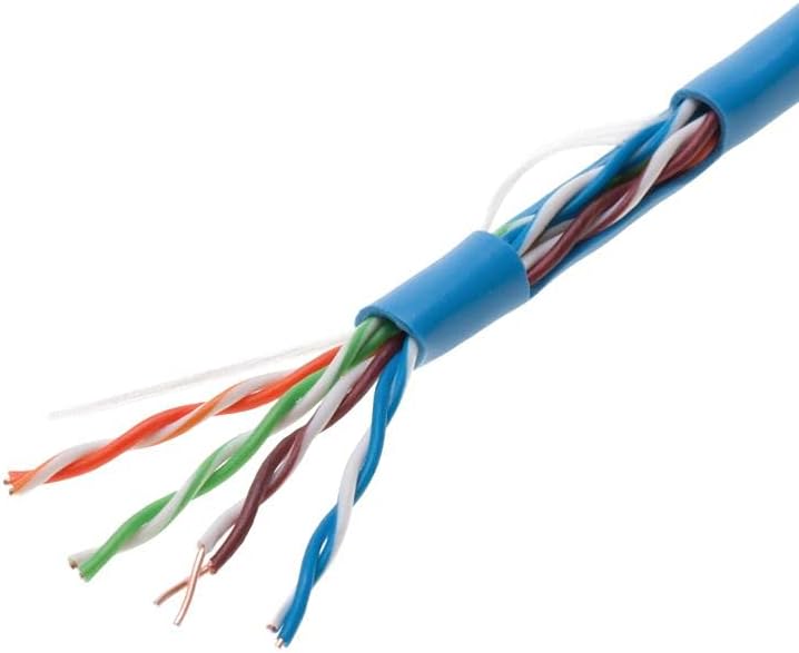 1000ft Cat5e White Solid 24AWG Shielded FTP Bulk Network Wire X56236
