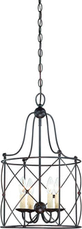 English Bronze 4-Light Foyer Q49997